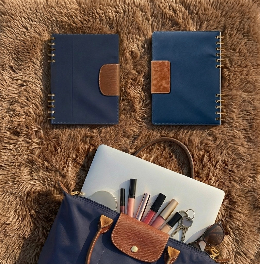 Planner Tote Chic Navy – Edizione Classica 2026 | 4 Mesi